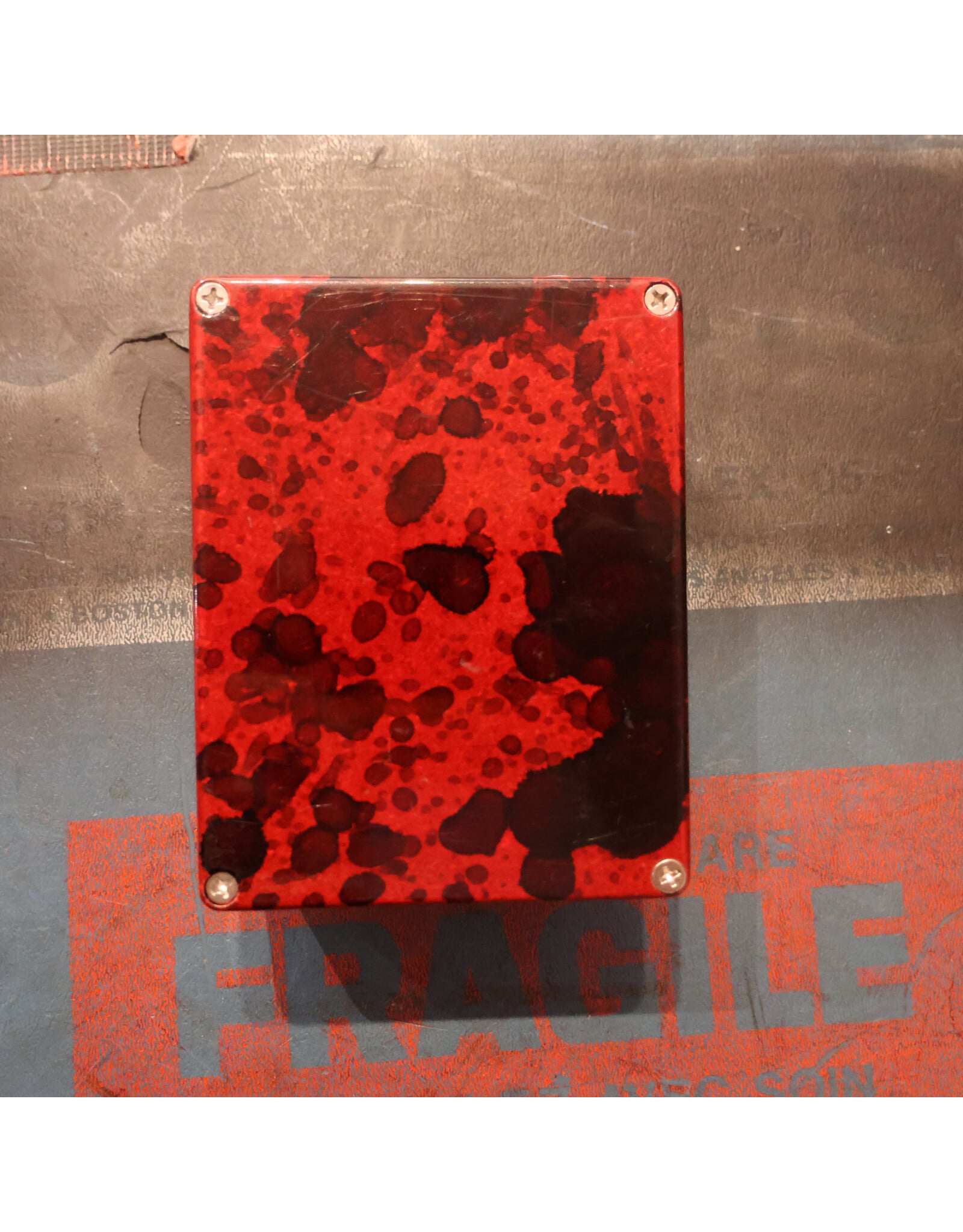 Does it Doom Does It Doom Baghdad High Gain Overdrive and Preamp Pedal, Black Splatter on Red, Used