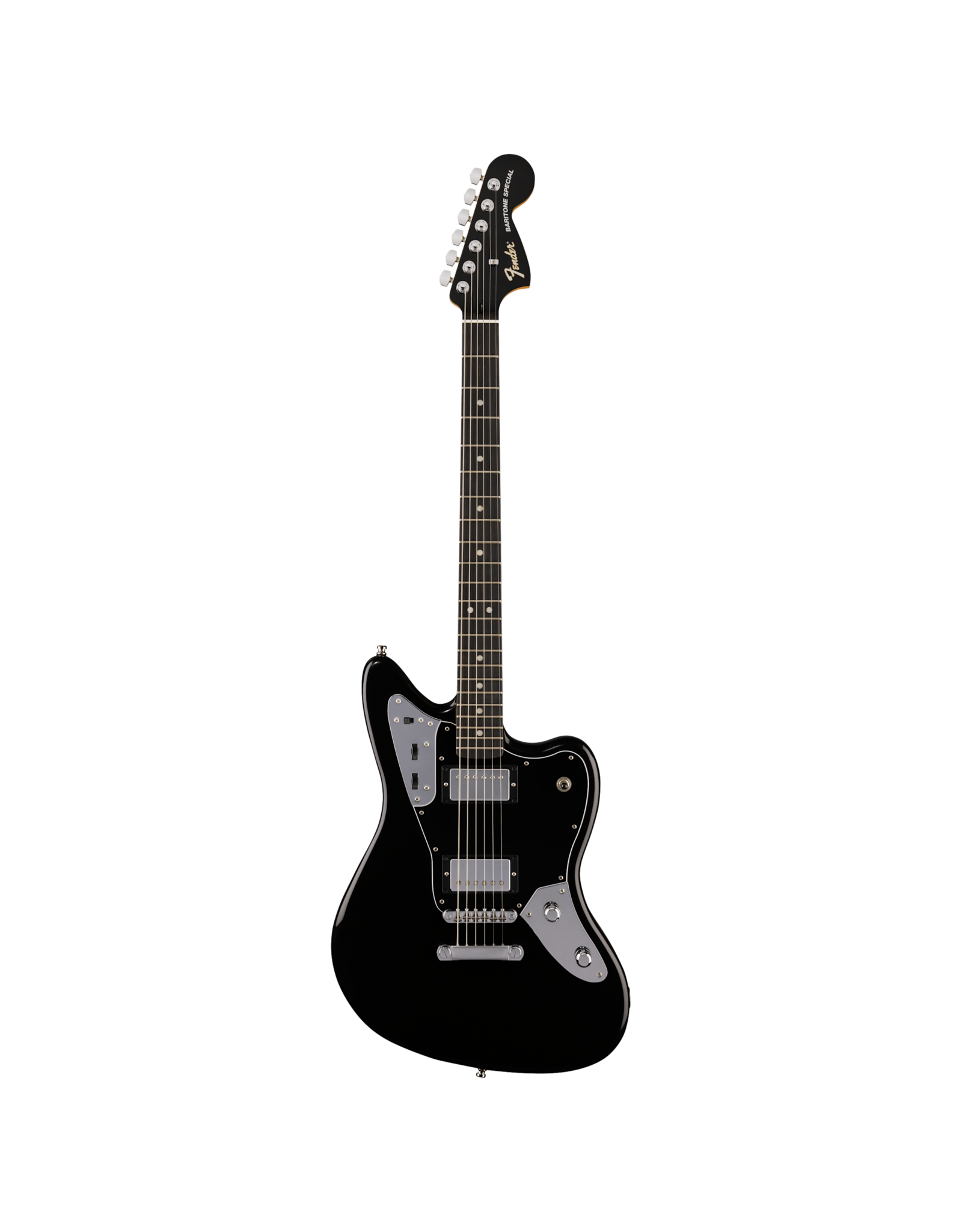 Fender Fender Limited Edition Player Fusion Jaguar Baritone, Ebony Fingerboard, Black w/ Deluxe Gig Bag
