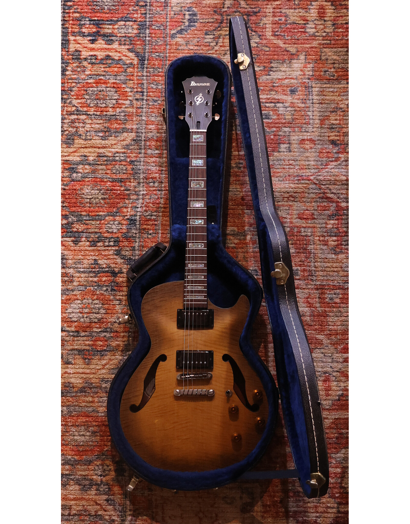 Ibanez Artcore AGS83B Semi-Hollow Electric Guitar, Natural Burst w/ HSC, Used