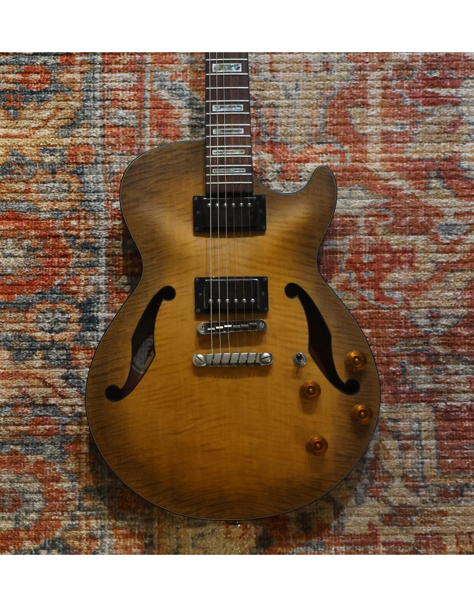Ibanez Artcore AGS83B Semi-Hollow Electric Guitar, Natural Burst w/ HSC, Used