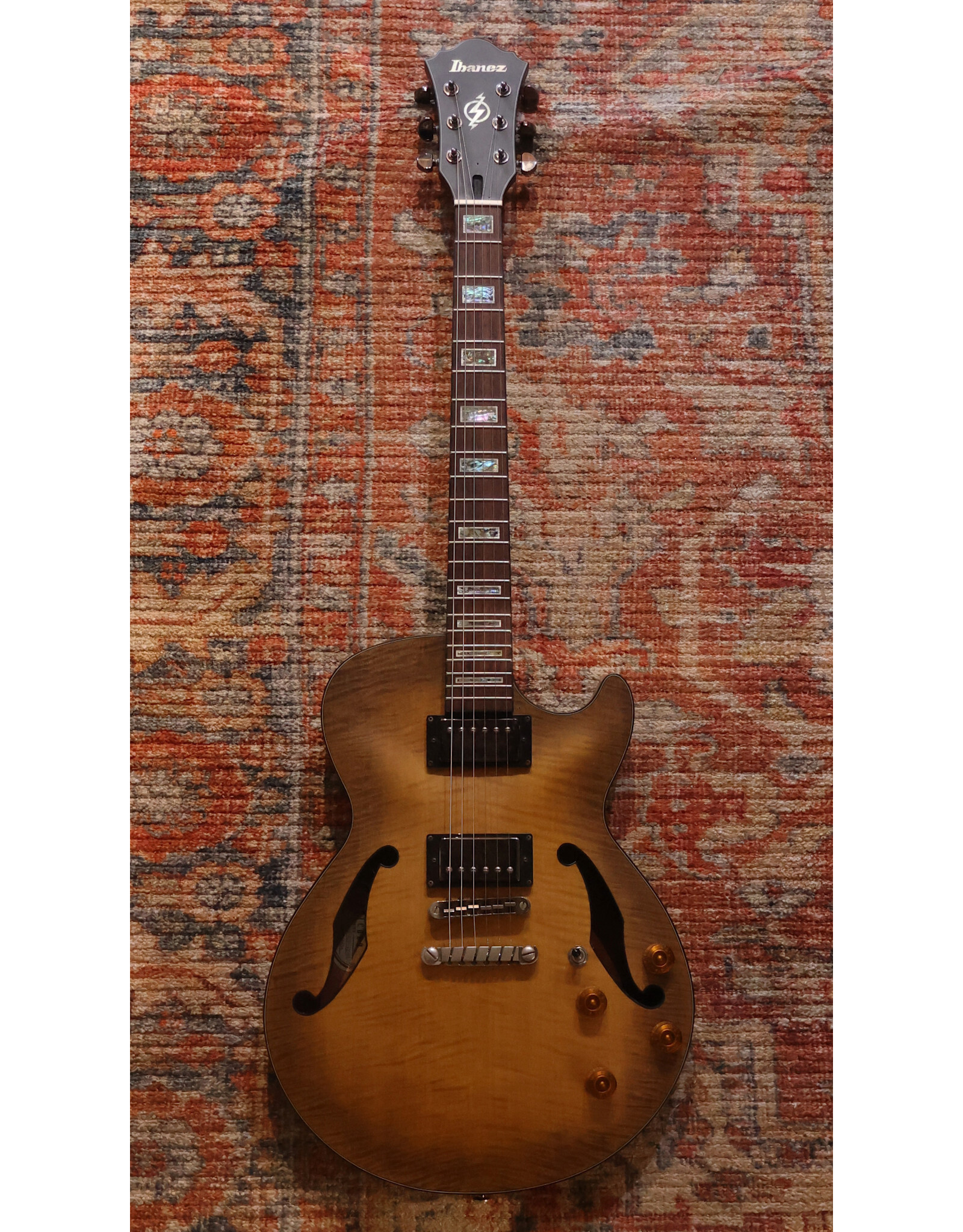 Ibanez Artcore AGS83B Semi-Hollow Electric Guitar, Natural Burst w/ HSC, Used