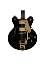 Gretsch Gretsch Broadkaster LX Center Block w/ String-Thru Bigsby and Gold Hardware, Black w/ HSC