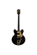 Gretsch Gretsch Broadkaster LX Center Block w/ String-Thru Bigsby and Gold Hardware, Black w/ HSC
