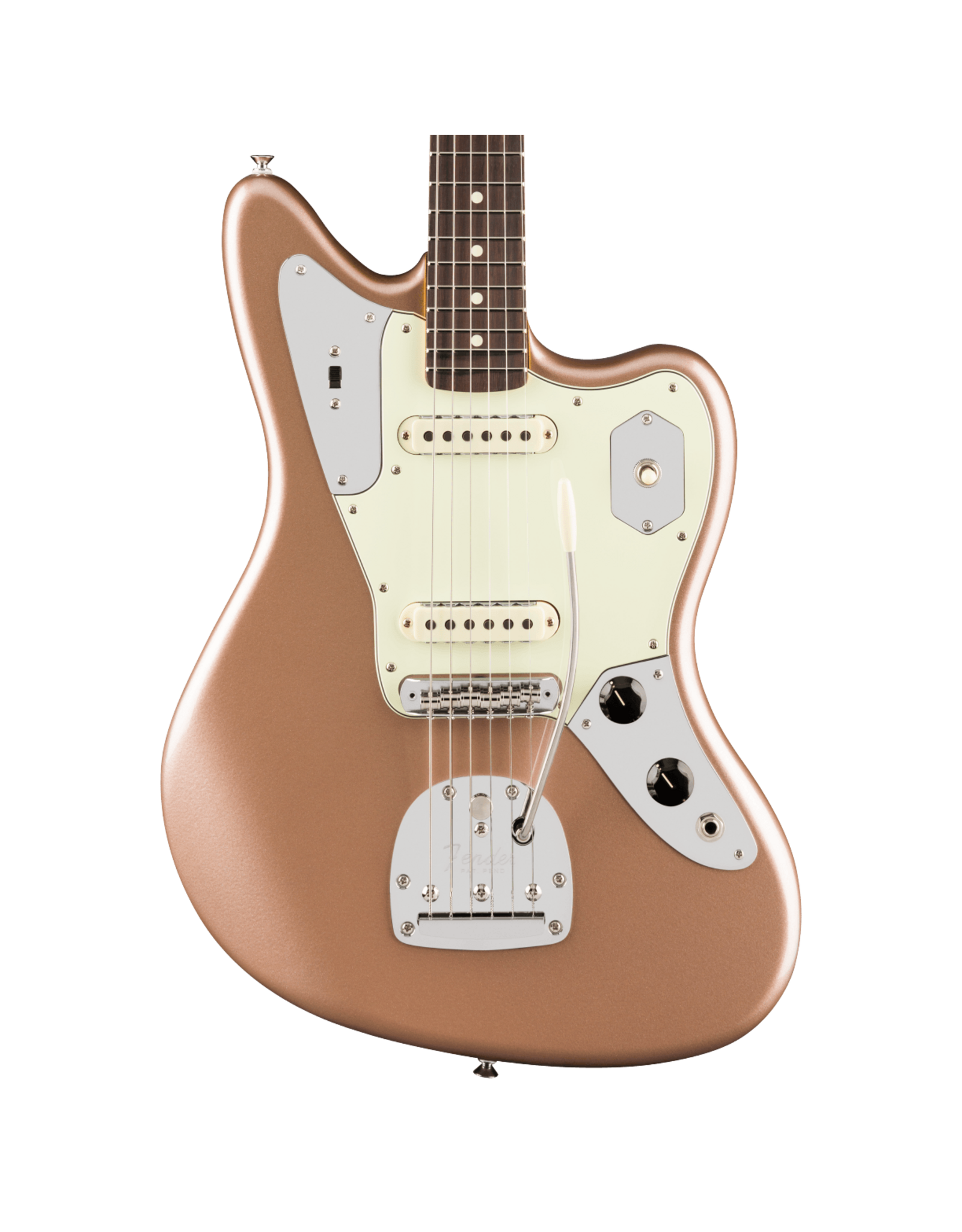 Fender Fender American Professional Classic Jaguar, Faded Firemist Gold, Rosewood Fingerboard w/ Deluxe Gig Bag