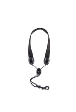 Rico Rico Fabric Sax Strap (Black) with Plastic Snap Hook