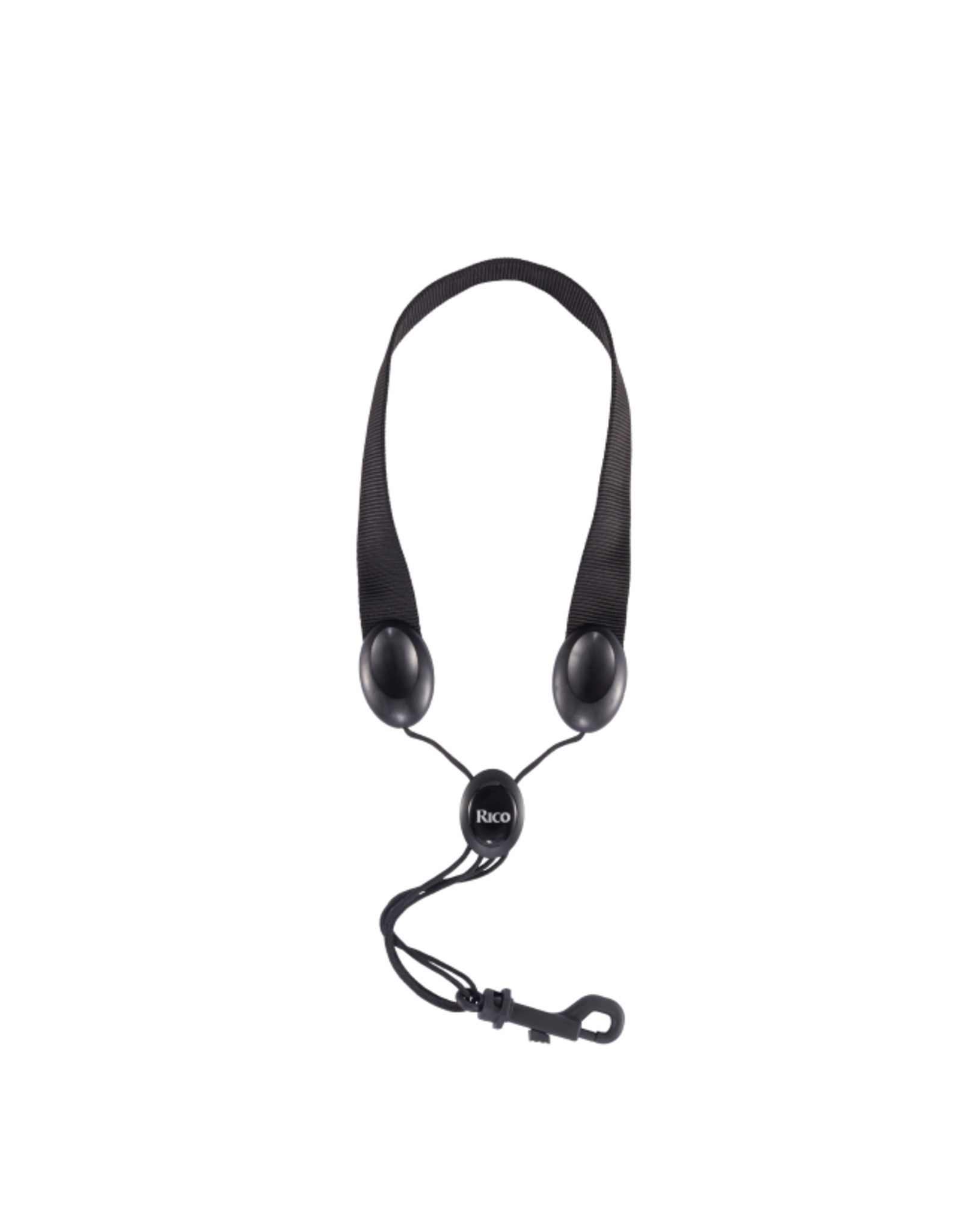 Rico Rico Fabric Sax Strap (Black) with Plastic Snap Hook