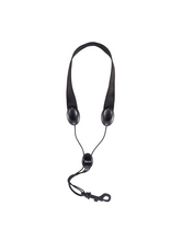 Rico Rico Saxophone Strap, Tenor/Baritone, Black Nylon, Snap Hook