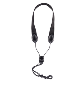 Rico Rico Saxophone Strap, Tenor/Baritone, Black Nylon, Snap Hook