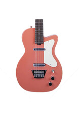 Silvertone 1303 Single Cut Electric Guitar with Lipstick Pickups, Coral