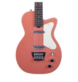 Silvertone 1303 Single Cut Electric Guitar with Lipstick Pickups, Coral