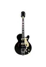 Silvertone 1446 Semi-Hollow Guitar with Bigsby, Gloss Black