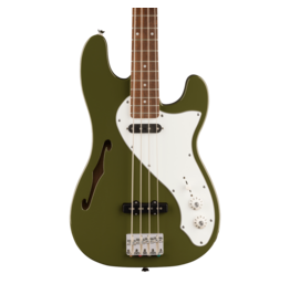 Squier Squier Paranormal Precision Bass Thinline SJ, Parchment Pickguard, Olive