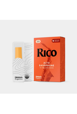 Rico Rico Organic Alto Saxophone Reeds, Strength 2.5, Pack of 10