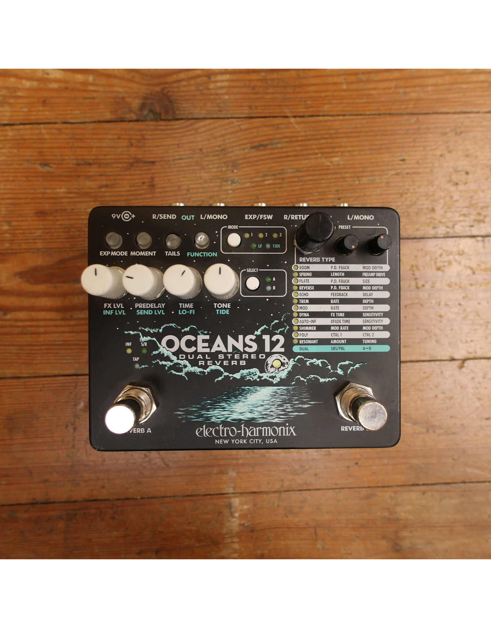 Electro-Harmonix Electro-Harmonix Oceans 12 Dual Stereo Reverb, Used