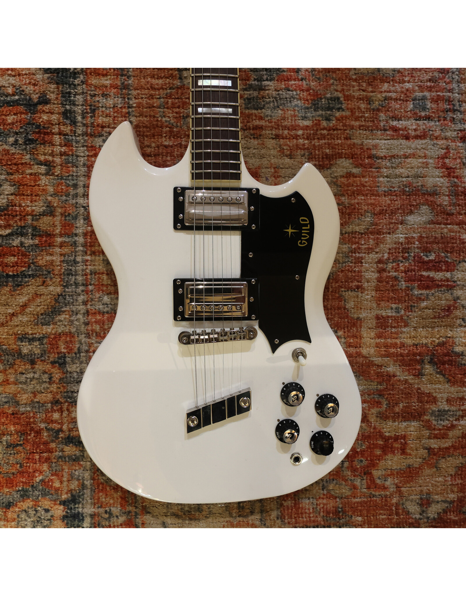Guild S-100 Polara Electric Guitar, White, Used
