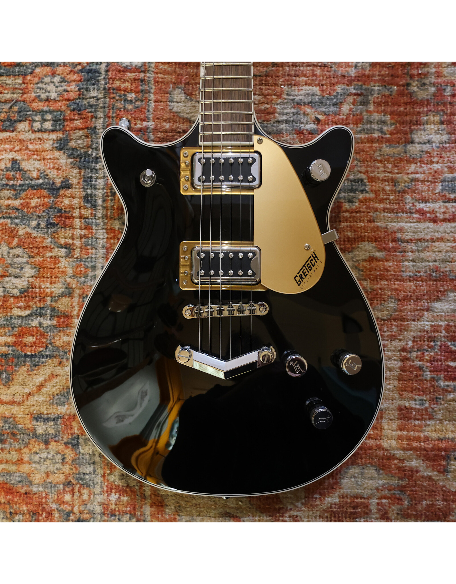 Gretsch Gretsch G5222 Electromatic Double Jet with V Stoptail, Black, Used