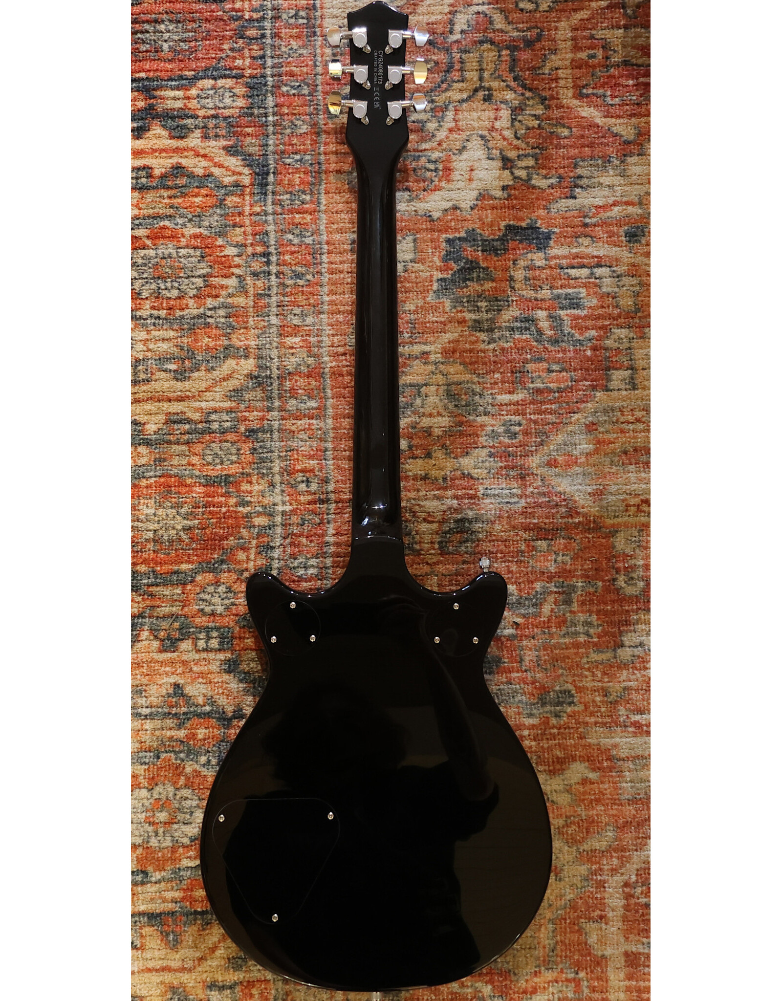 Gretsch Gretsch G5222 Electromatic Double Jet with V Stoptail, Black, Used