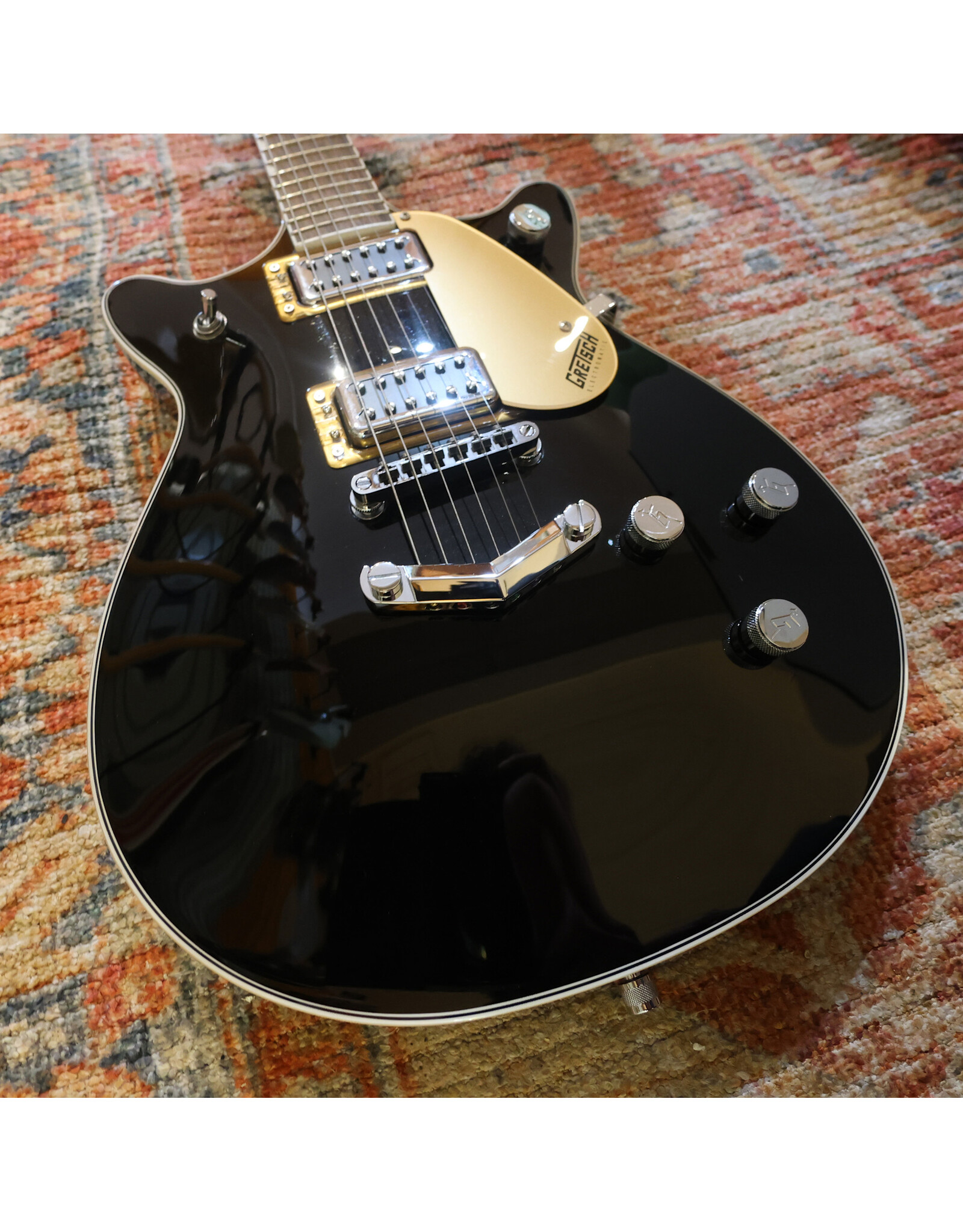 Gretsch Gretsch G5222 Electromatic Double Jet with V Stoptail, Black, Used