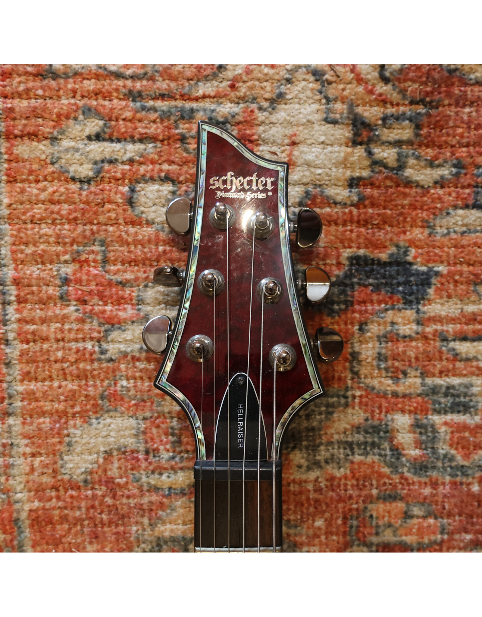 Schecter Hellraiser C-1 Left Handed, Black Cherry w/ Gig Bag, Used