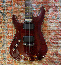 Schecter Hellraiser C-1 Left Handed, Black Cherry w/ Gig Bag, Used