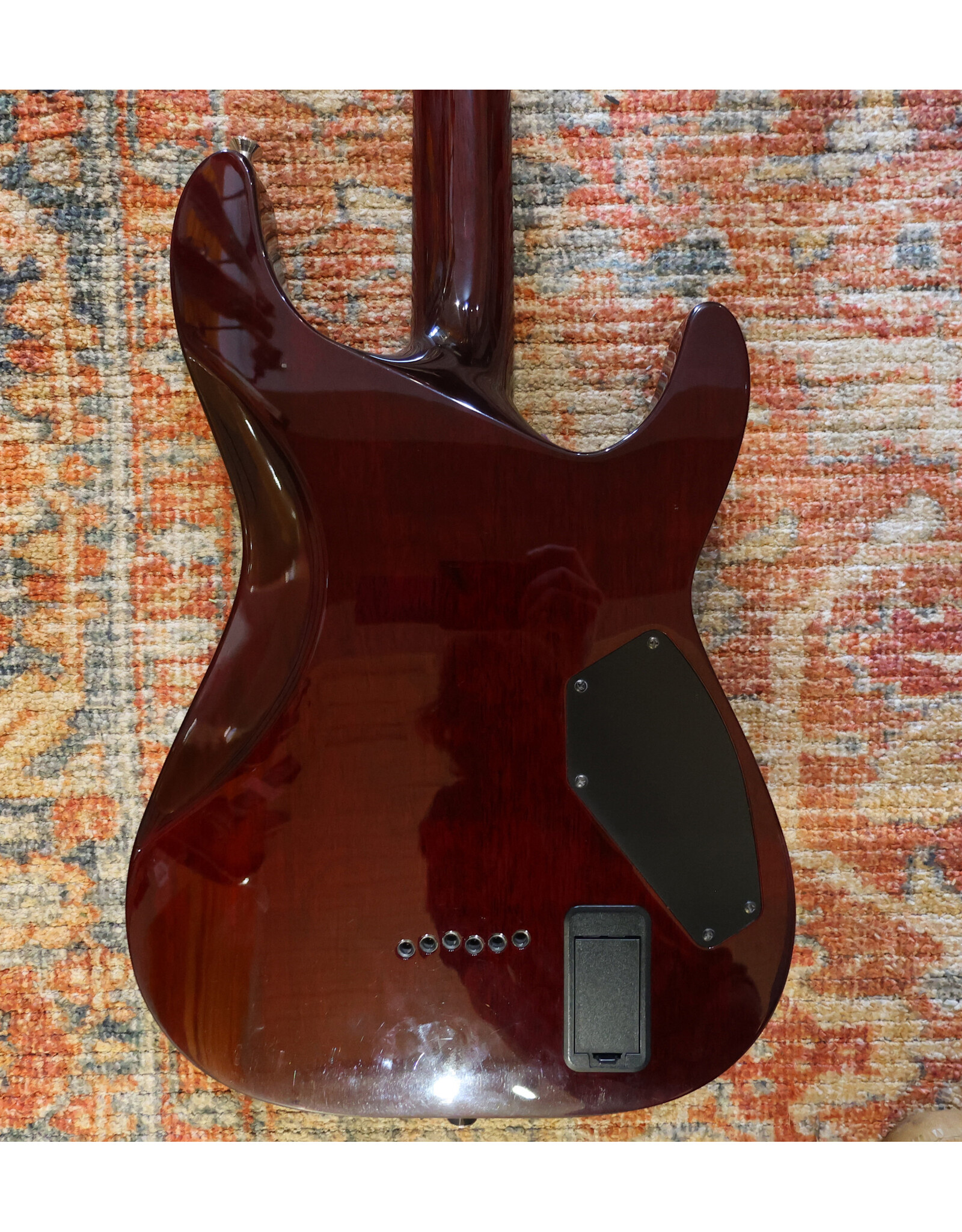 Schecter Hellraiser C-1 Left Handed, Black Cherry w/ Gig Bag, Used