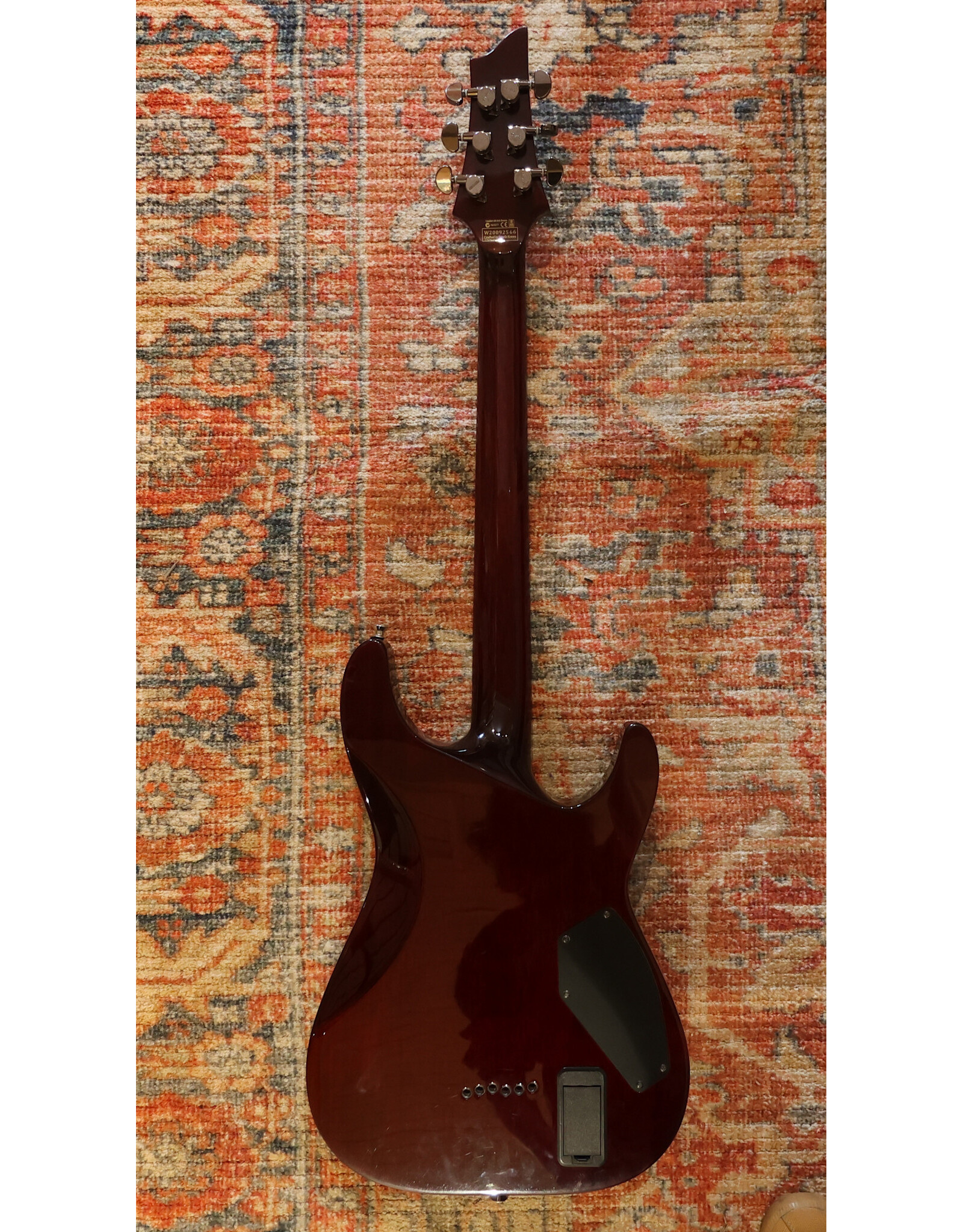 Schecter Hellraiser C-1 Left Handed, Black Cherry w/ Gig Bag, Used