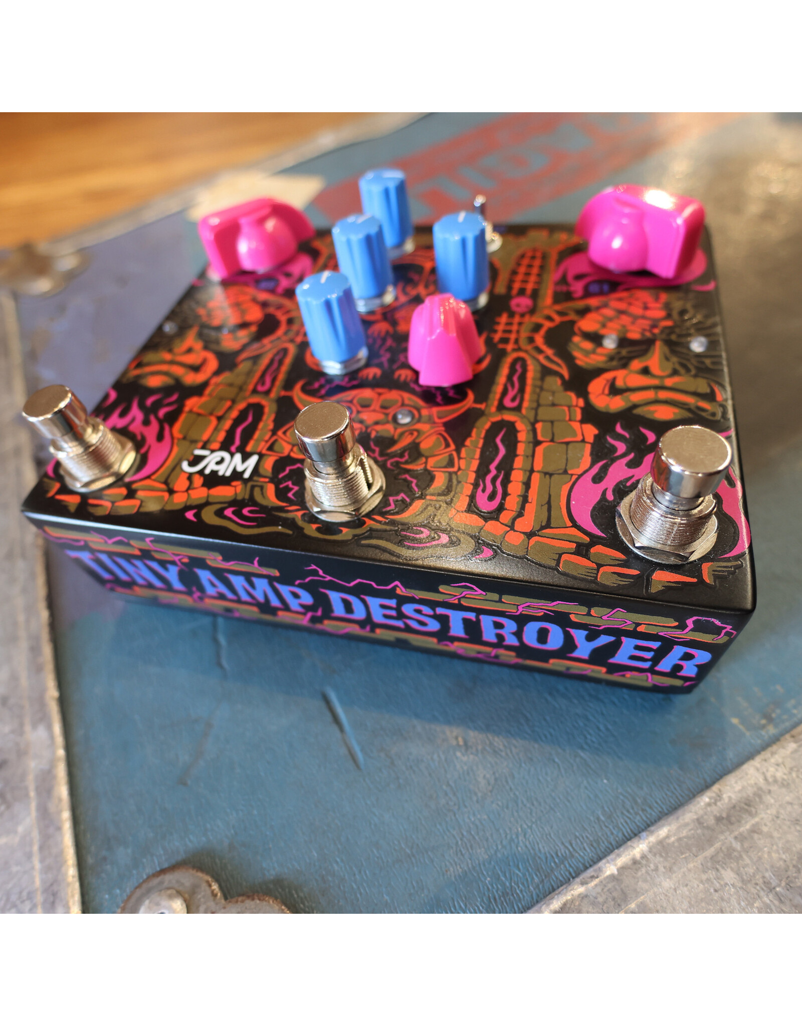 JAM Pedals Jam Pedals Tiny Amp Destroyer, Boost/OD/Distortion w/ Box, Used