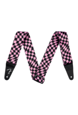 Fender Fender Wavy Checkerboard Polyester Strap, Pink