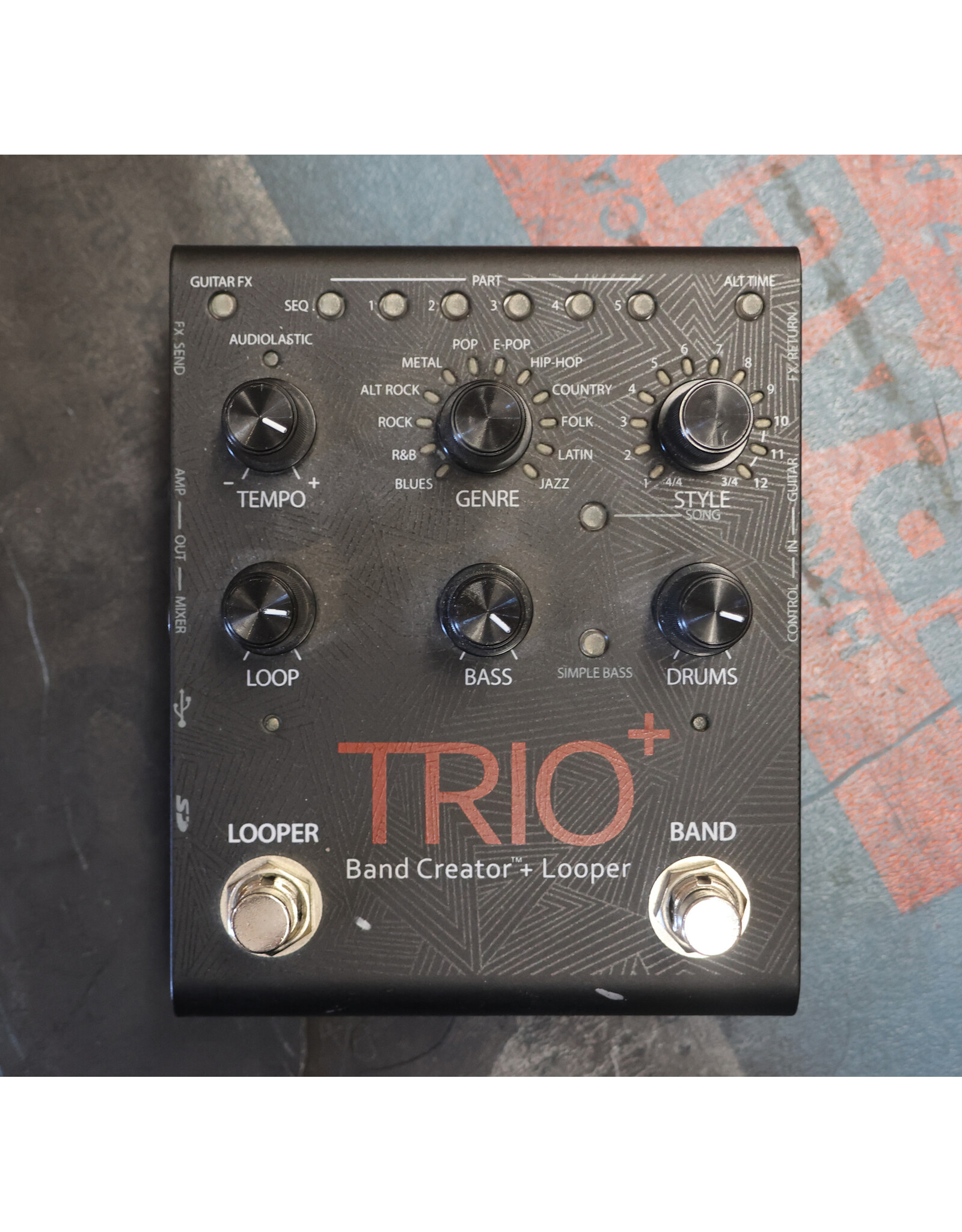Digitech Digitech Trio + Band Creator and Looper w/ FS3X Footswitch, Used