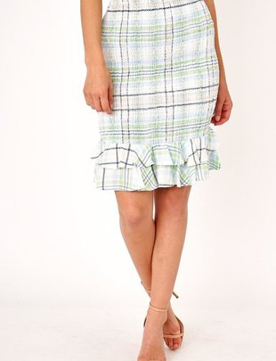 Aurelia  Plaid Midi Skirt