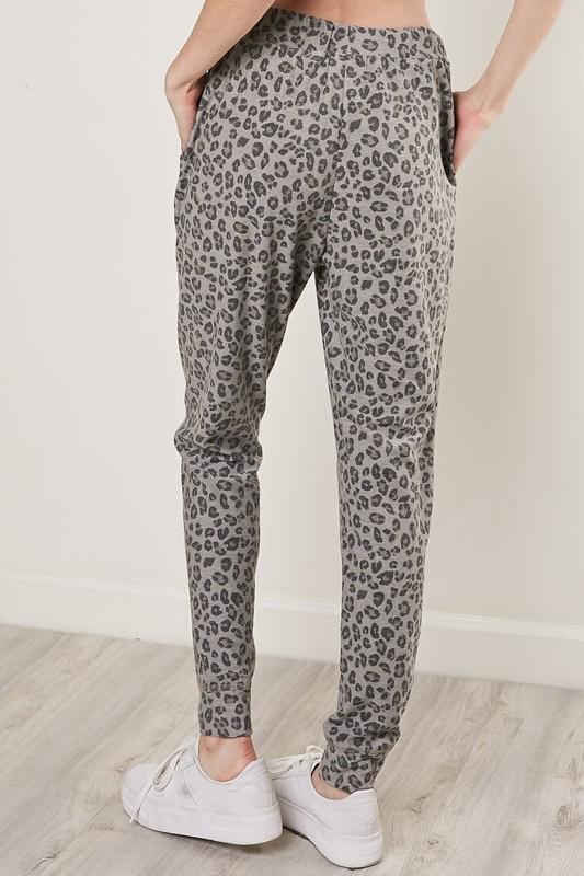 Leopard Drawstring Jogger