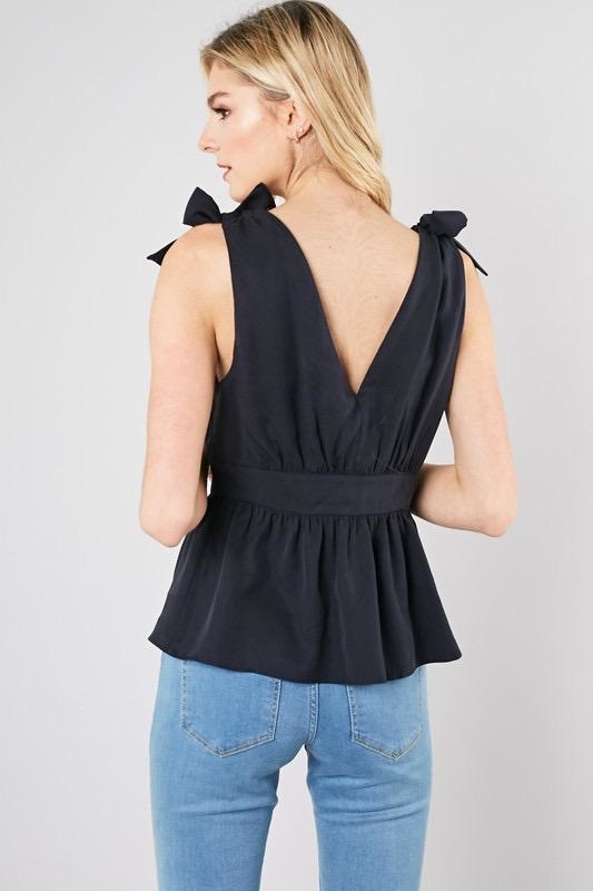 Babita Tie Shoulder Top
