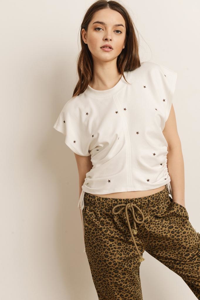 Star Embroidered Top