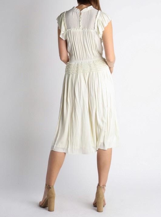Alec Smocking Midi Dress