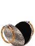 Handbags Snake Print Round Clutch