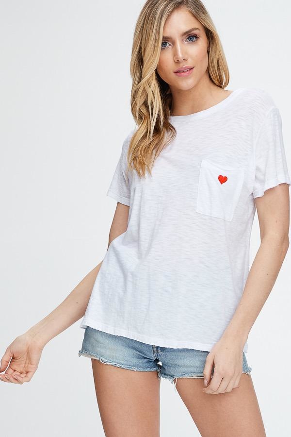 Heart Pocket Tee