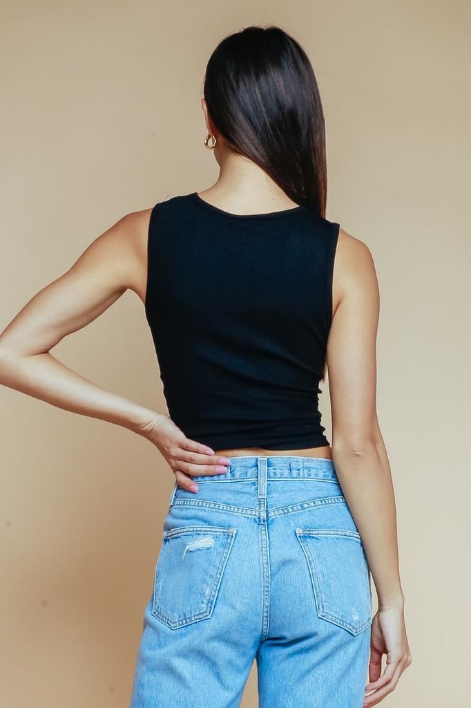 Aukai Sleeveless Crop Top
