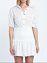 Eyelet Smocked Mini Dress
