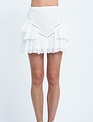 Eyelet Ruffle Mini Skirt