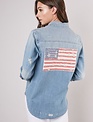 Star & Stripes Denim Shirt