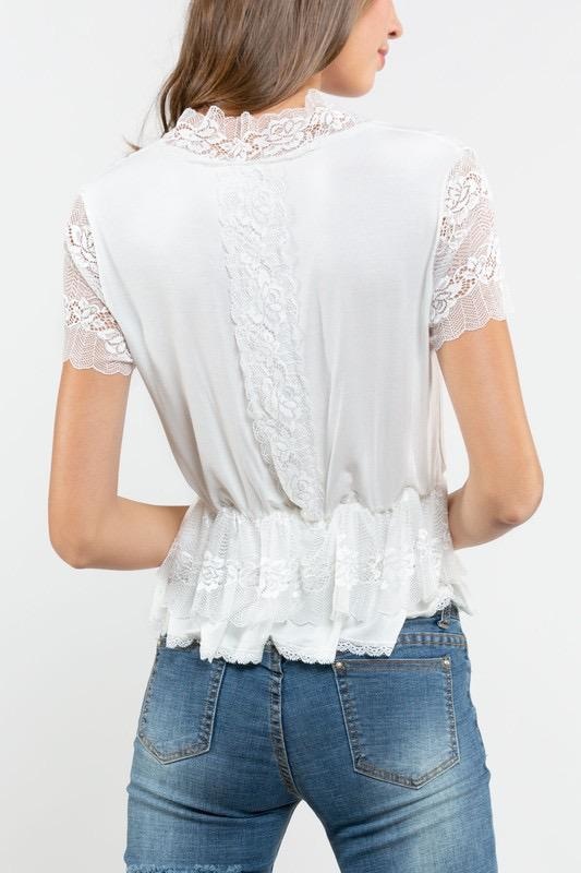 Abott Ruffle Lace Top