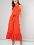 Linen Ruffle Jumpsuit
