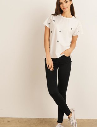 Star Embroidered Tee