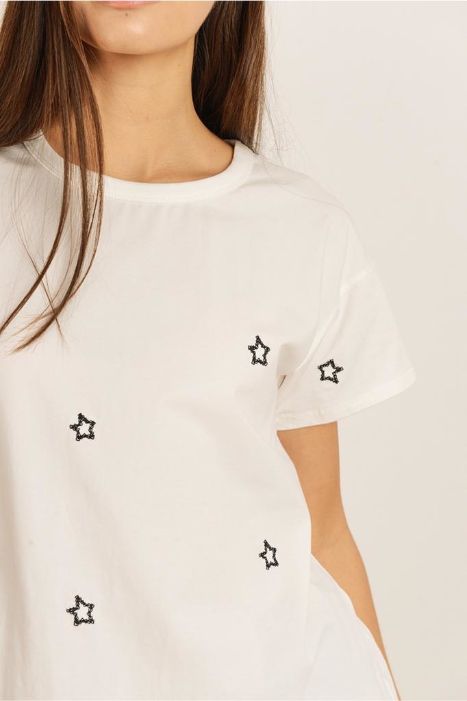 Star Embroidered Tee