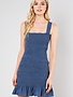 Denim Smocked Dress
