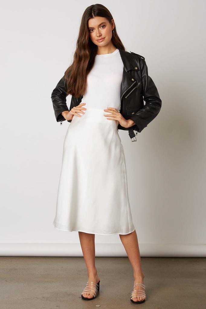 Midi Satin Skirt