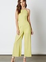 Back tied Linen Jumpsuit