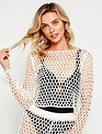 L/s Crochet Cover Up Top
