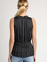 Pleated Ruffle Top