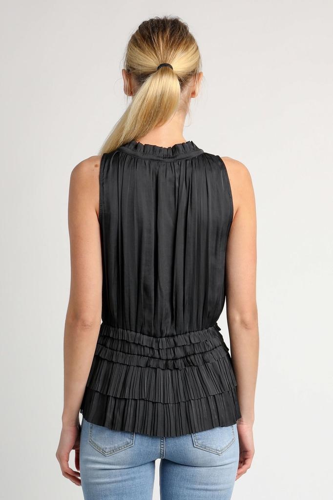 Pleated Ruffle Top